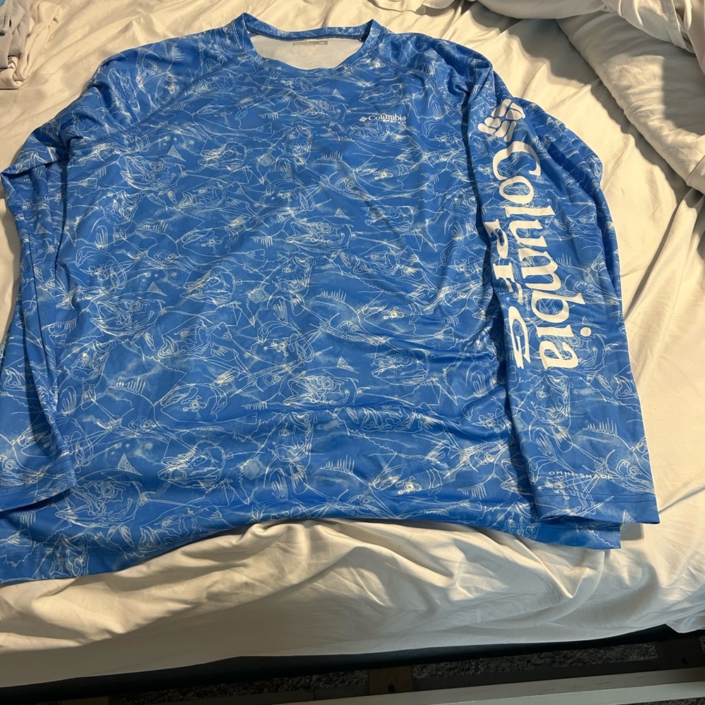 Columbia Men's Ocean Blue Rash Guard